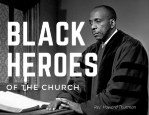 a photo of a Black minister at a pulpit with the text Black Heroes of the Church
